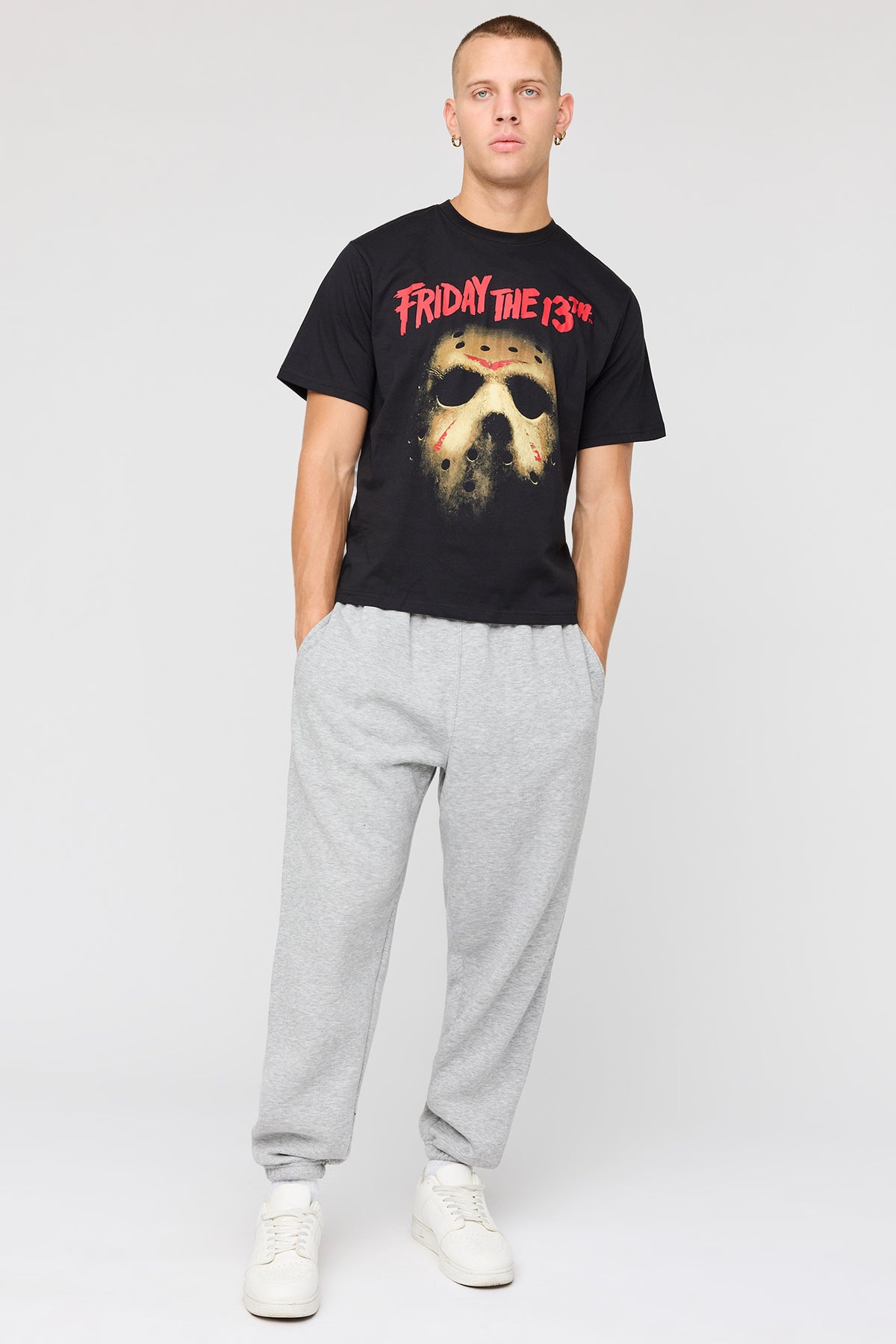Alt View 3. Friday the 13th Graphic T-Shirt - Pure Black