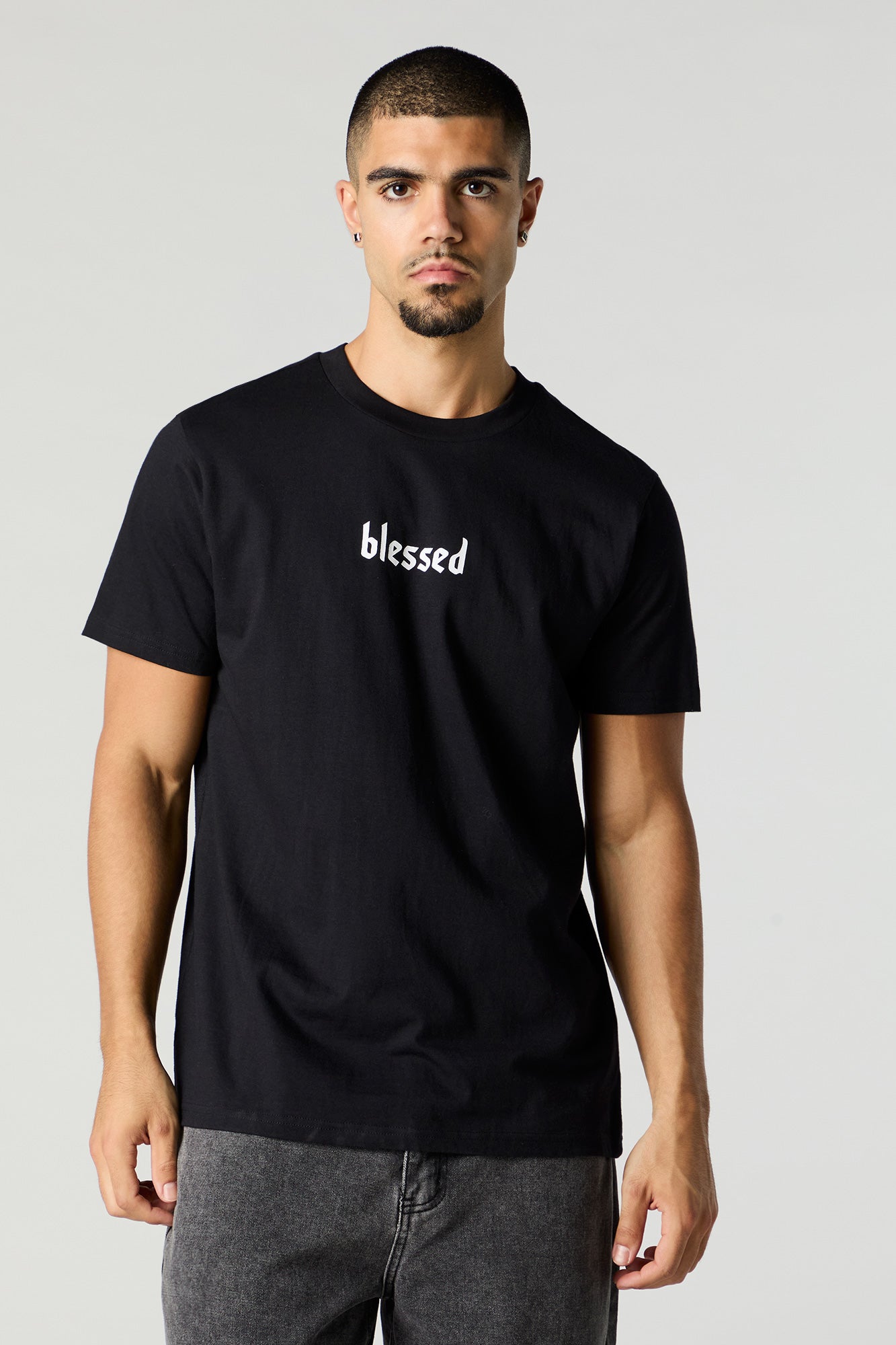 T-shirt à imprimé Blessed