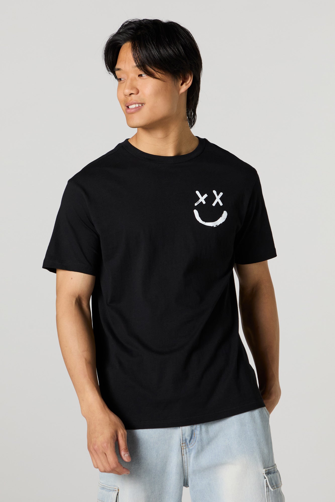 Smiley Face Graphic T-Shirt