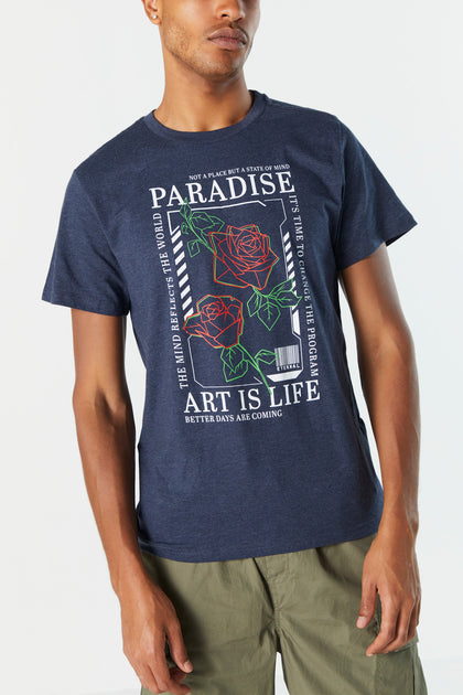 T-shirt à imprimé Art Is Life