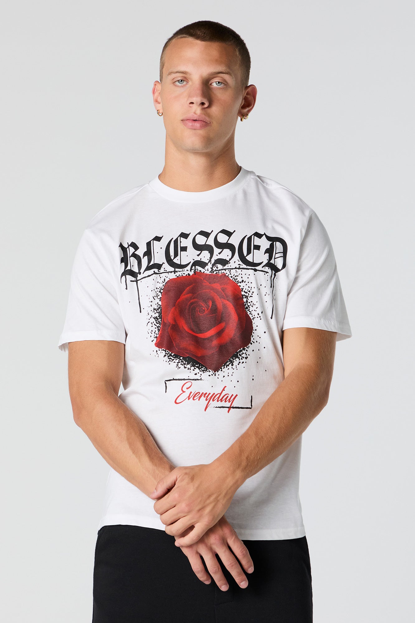 T-shirt à imprimé Blessed Rose