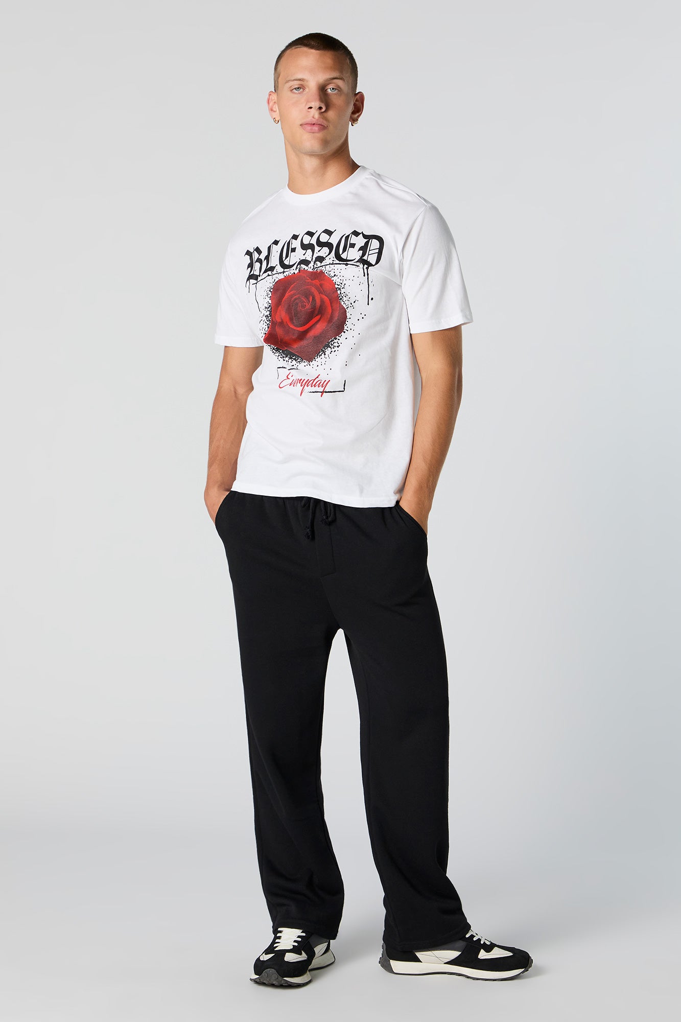 T-shirt à imprimé Blessed Rose