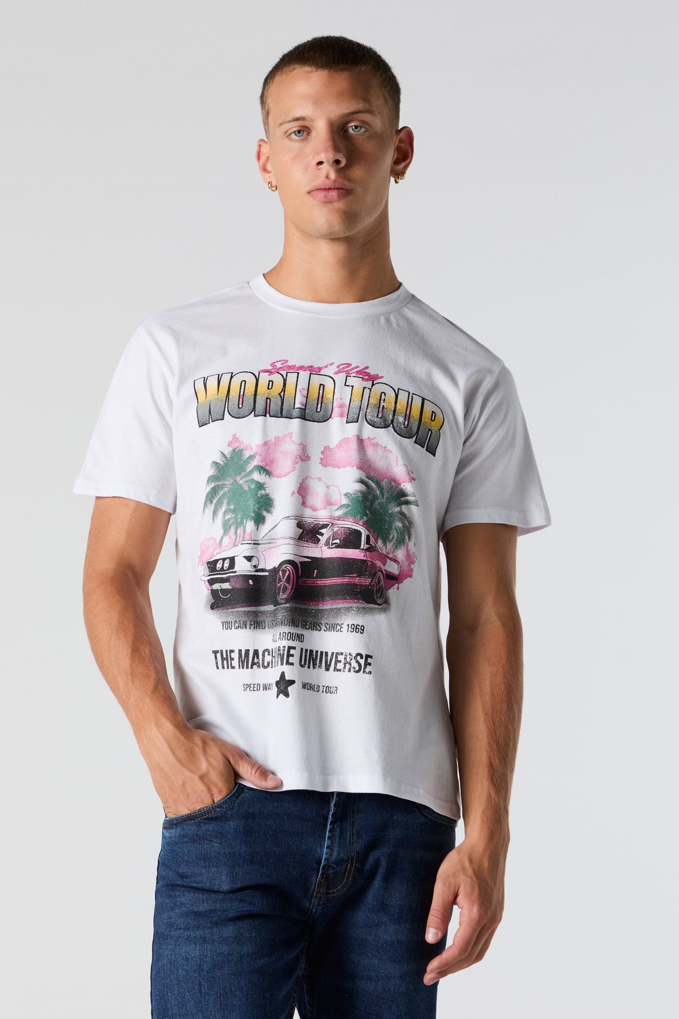 T-shirt à imprimé Speedway World Tour