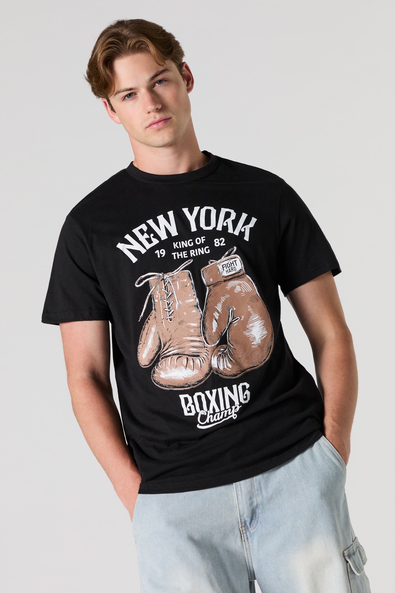 T-shirt à imprimé New York Boxing