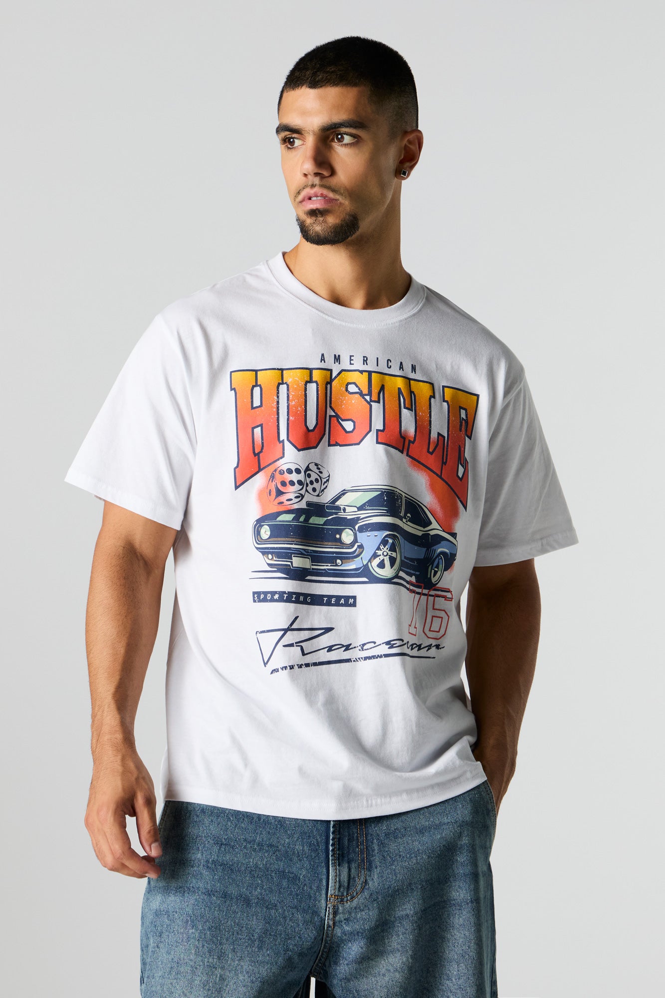 T-shirt à imprimé American Hustle