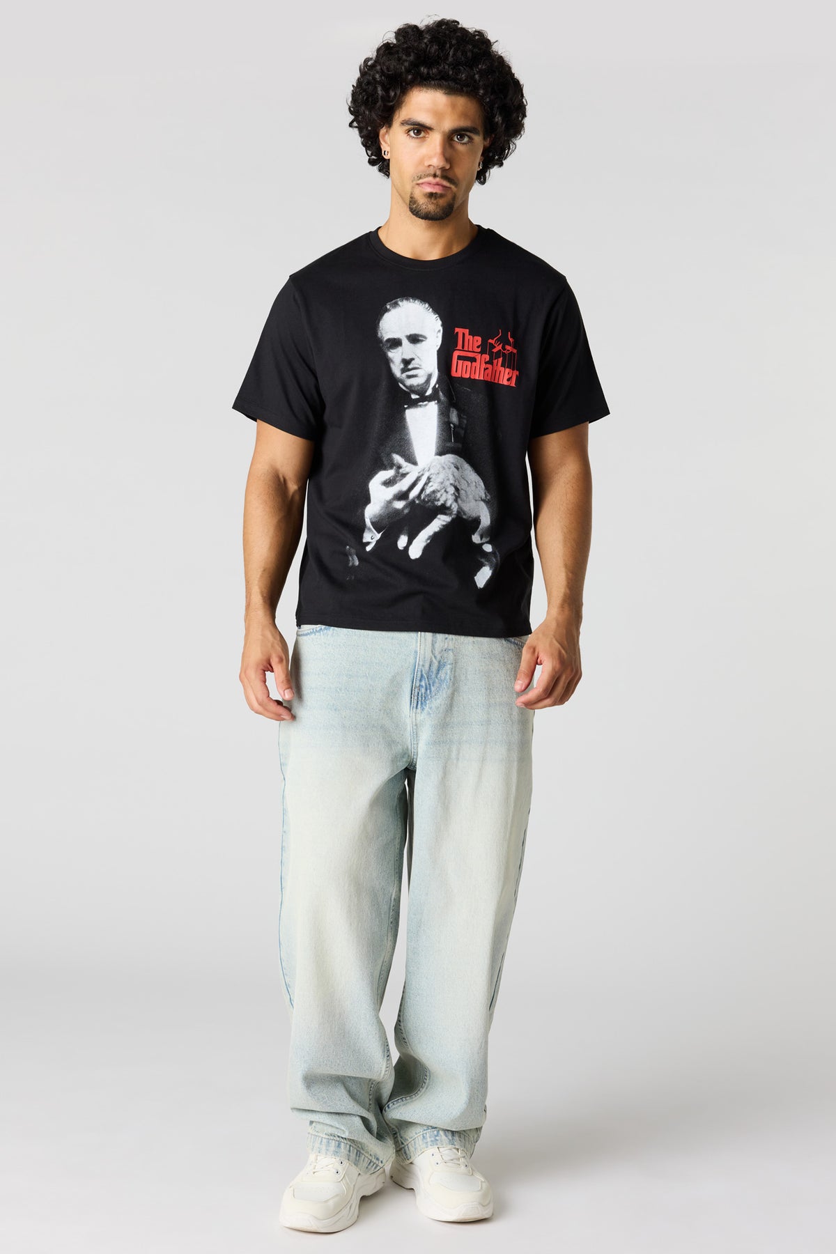 Alt View 3. The Godfather Graphic T-Shirt - Black