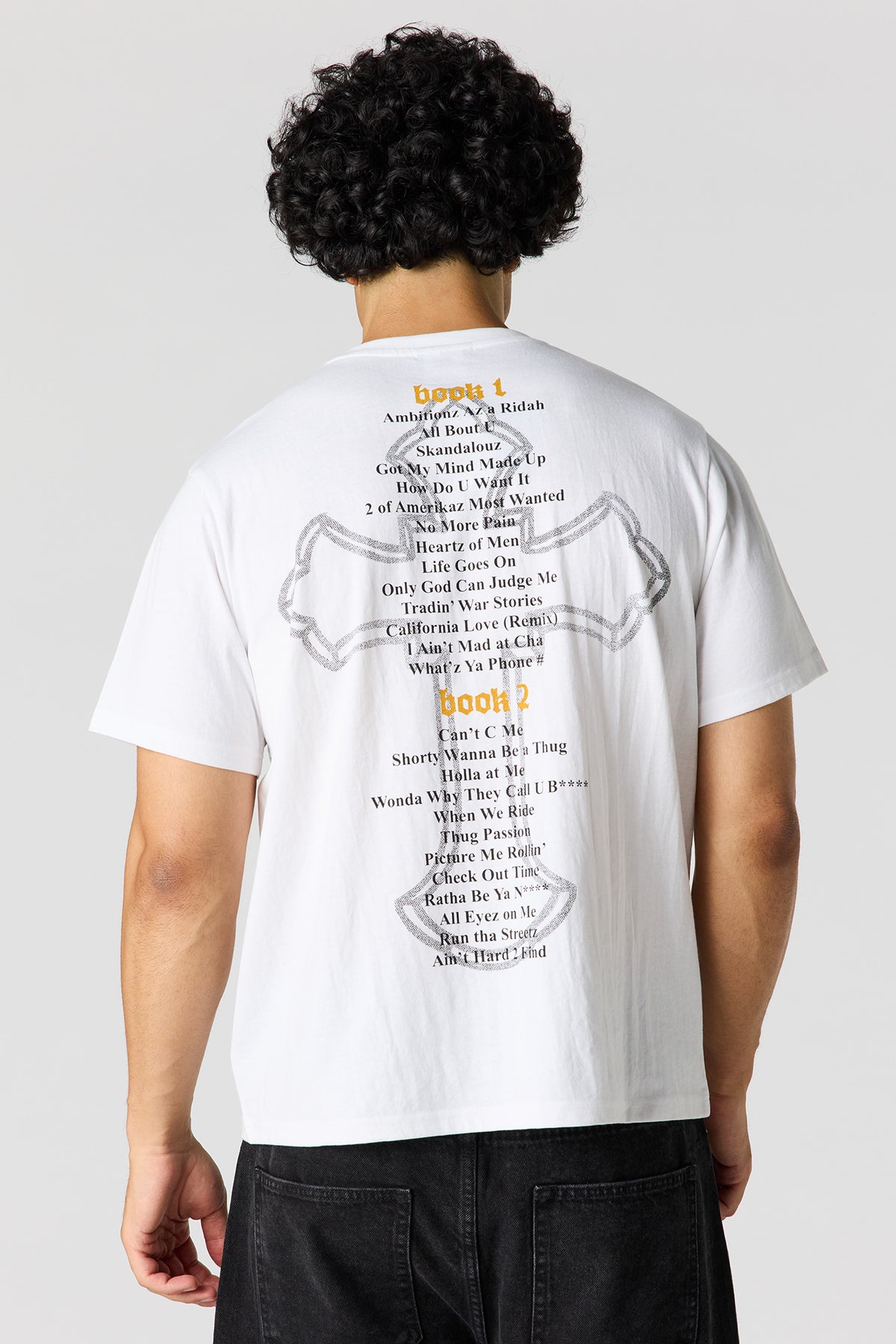 Alt View 2. Tupac Graphic T-Shirt - White