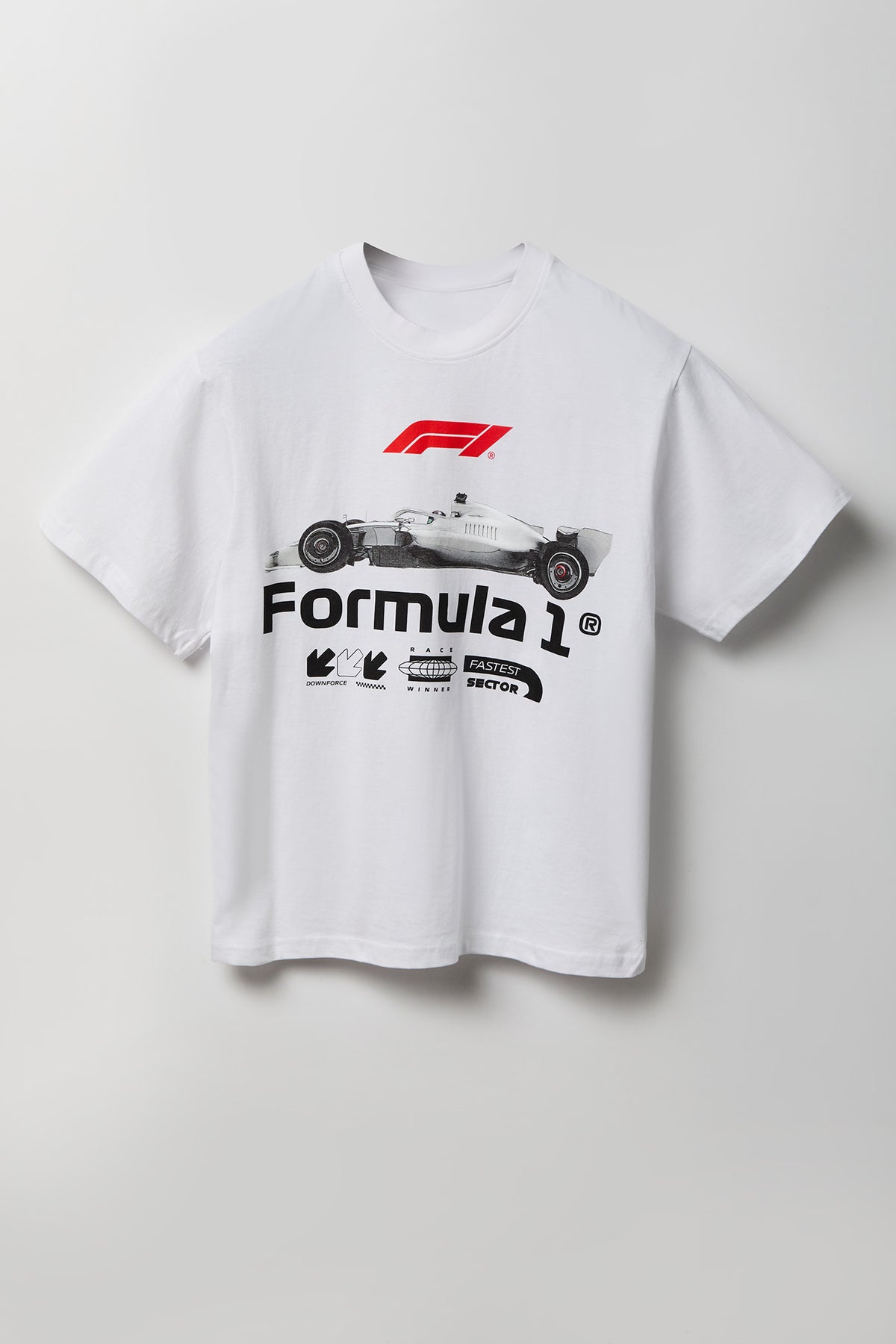 Alt View 4. Formula 1 Graphic T-Shirt - White