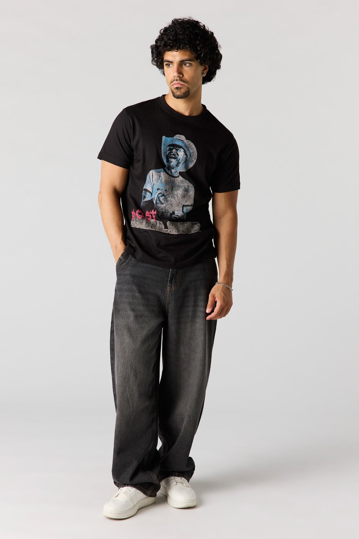 Alt View 3. Post Malone Graphic T-Shirt - Black