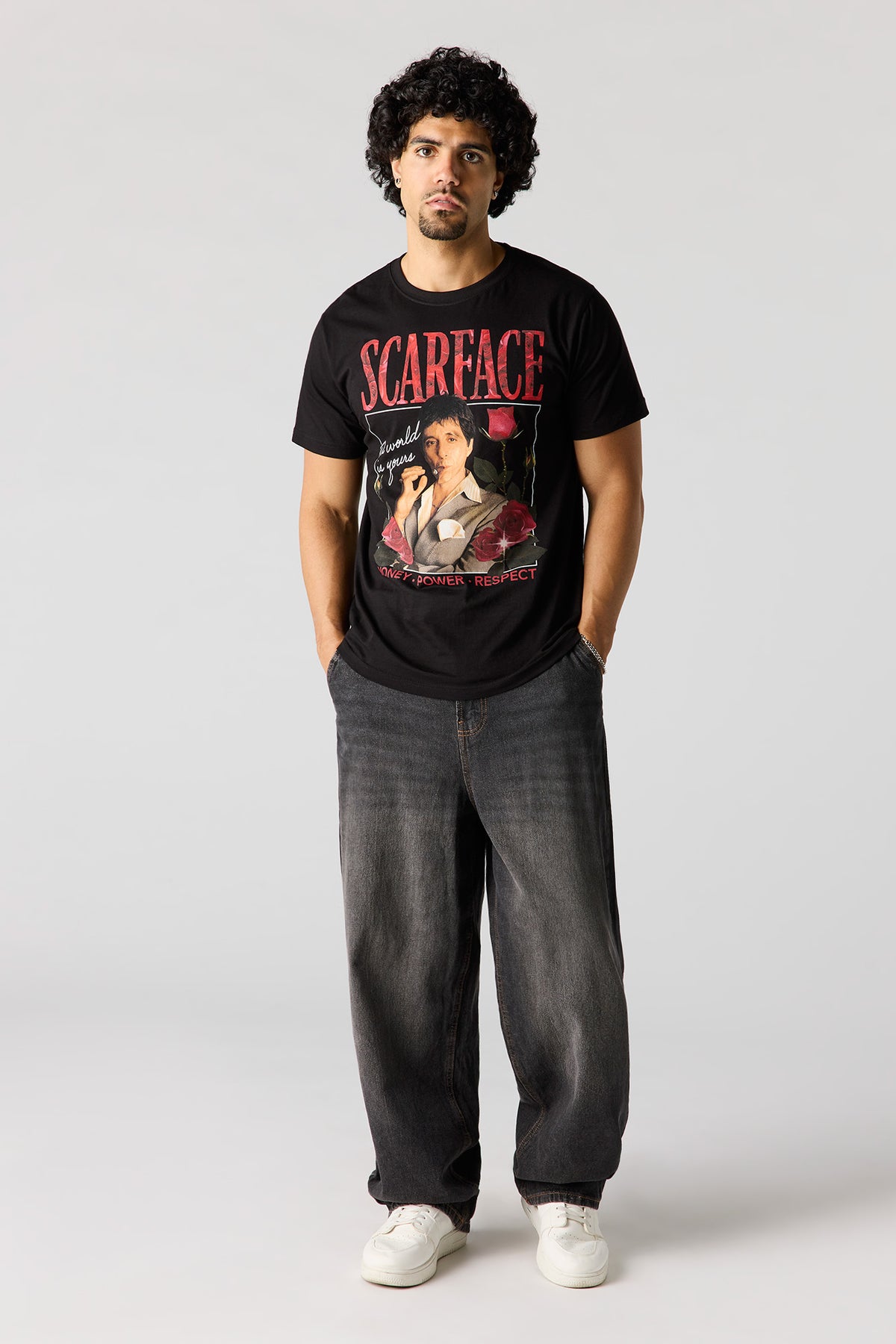 Alt View 3. Scarface Graphic T-Shirt - Black