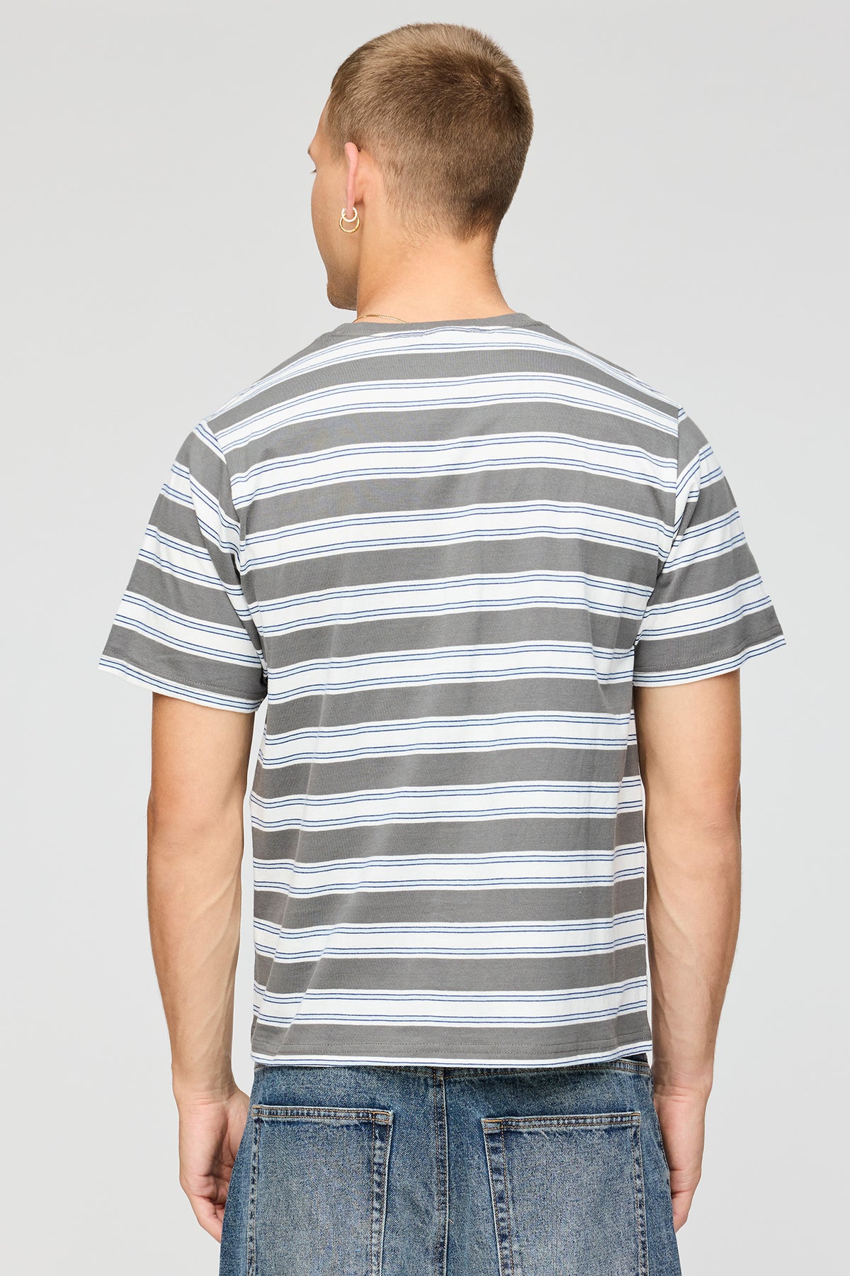 Alt View 2. Ford Striped T-Shirt - Navy