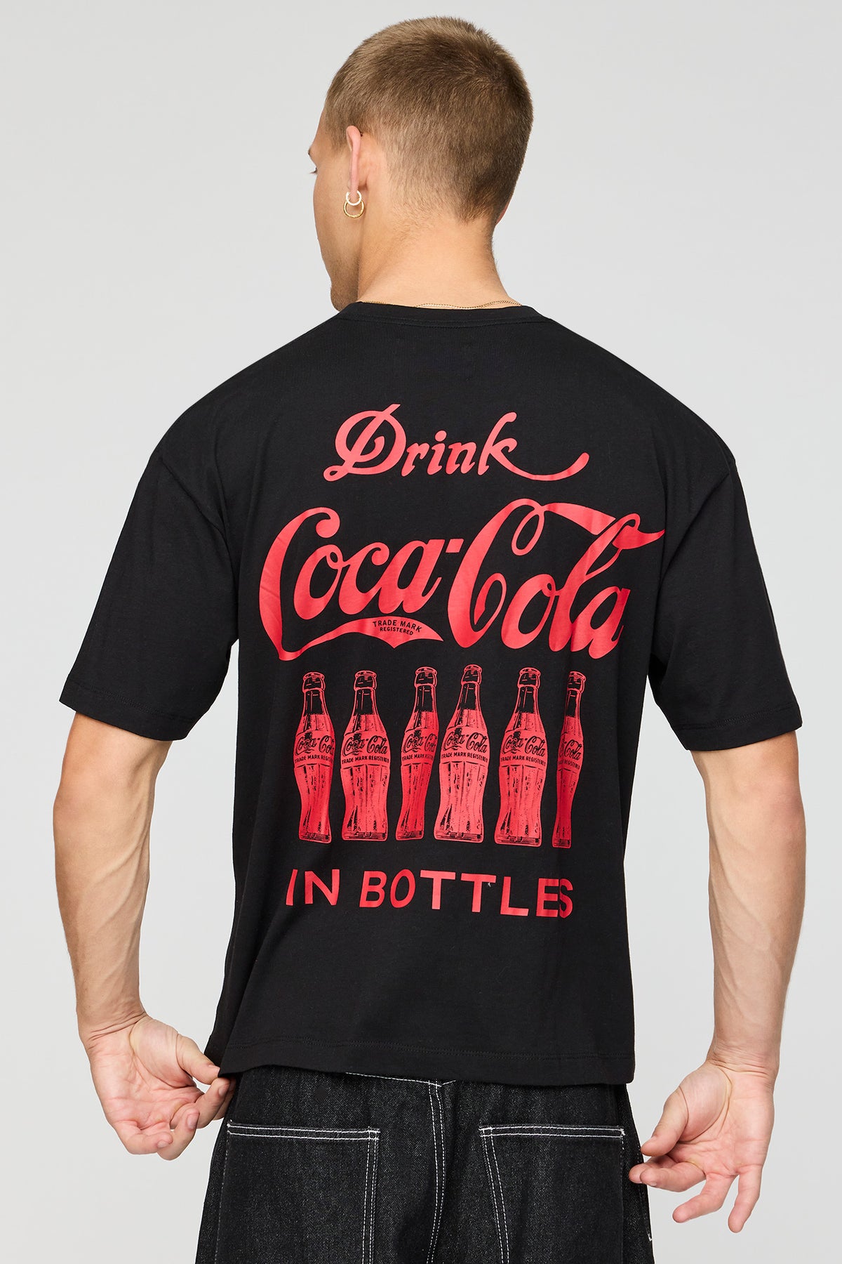 T-shirt carré à imprimé Coca-Cola 