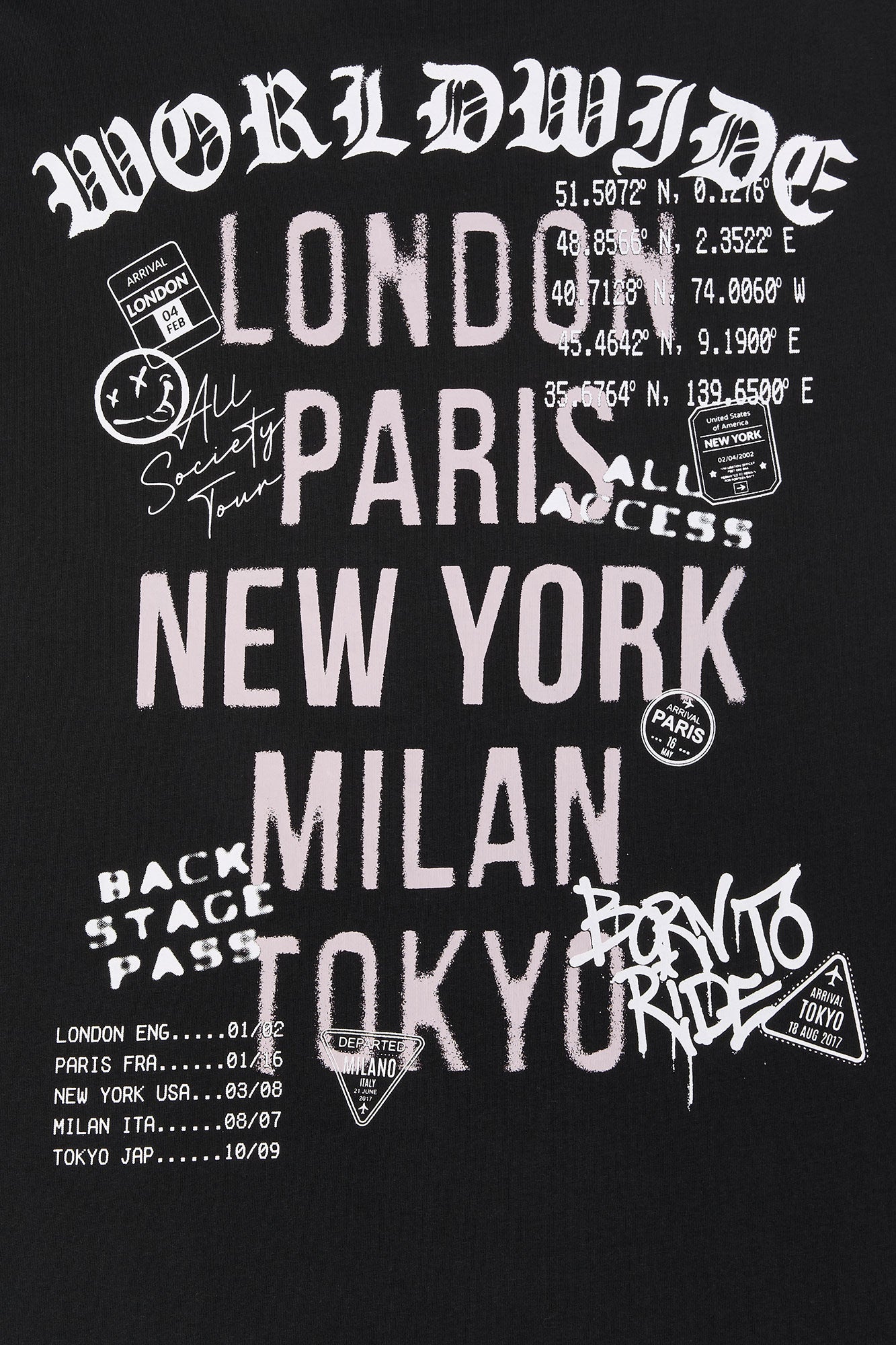 T-shirt à imprimé Worldwide Tour