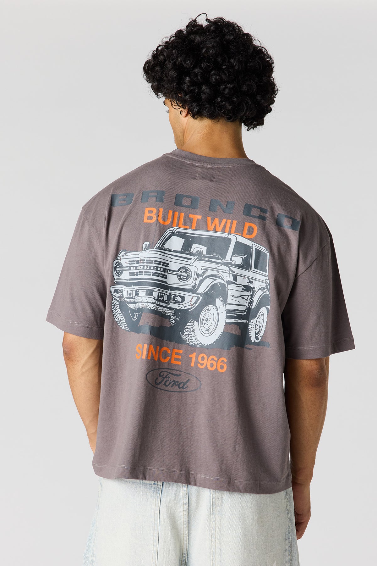 T-shirt carré à imprimé Ford 