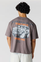 T-shirt carré à imprimé Ford 