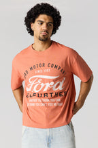 T-shirt carré à imprimé Ford 