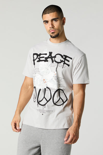 T-shirt à imprimé Peace