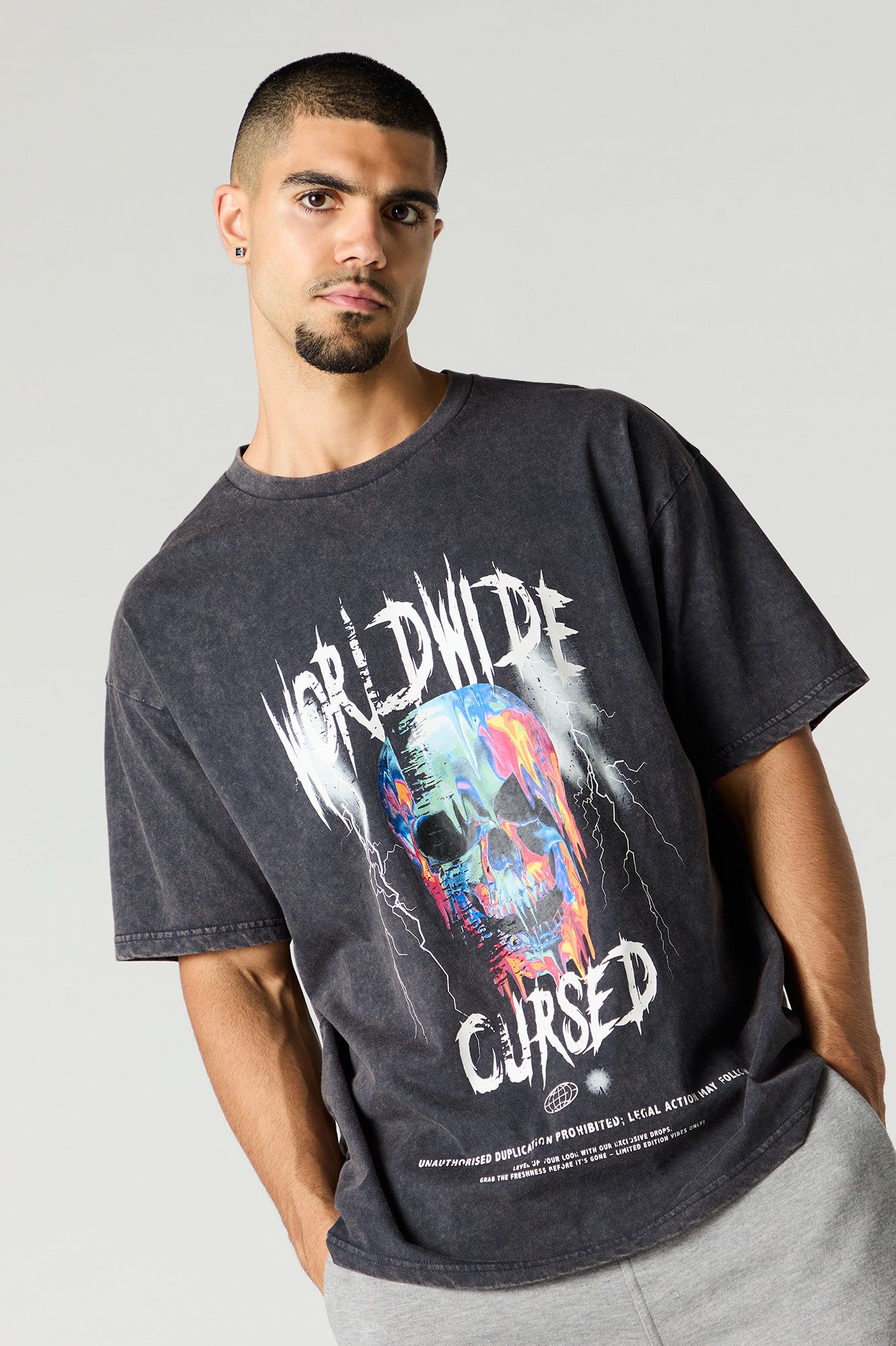 Worldwide Cursed Graphic T-Shirt
