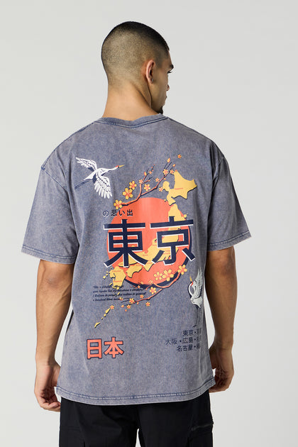 T-shirt à imprimé Japan