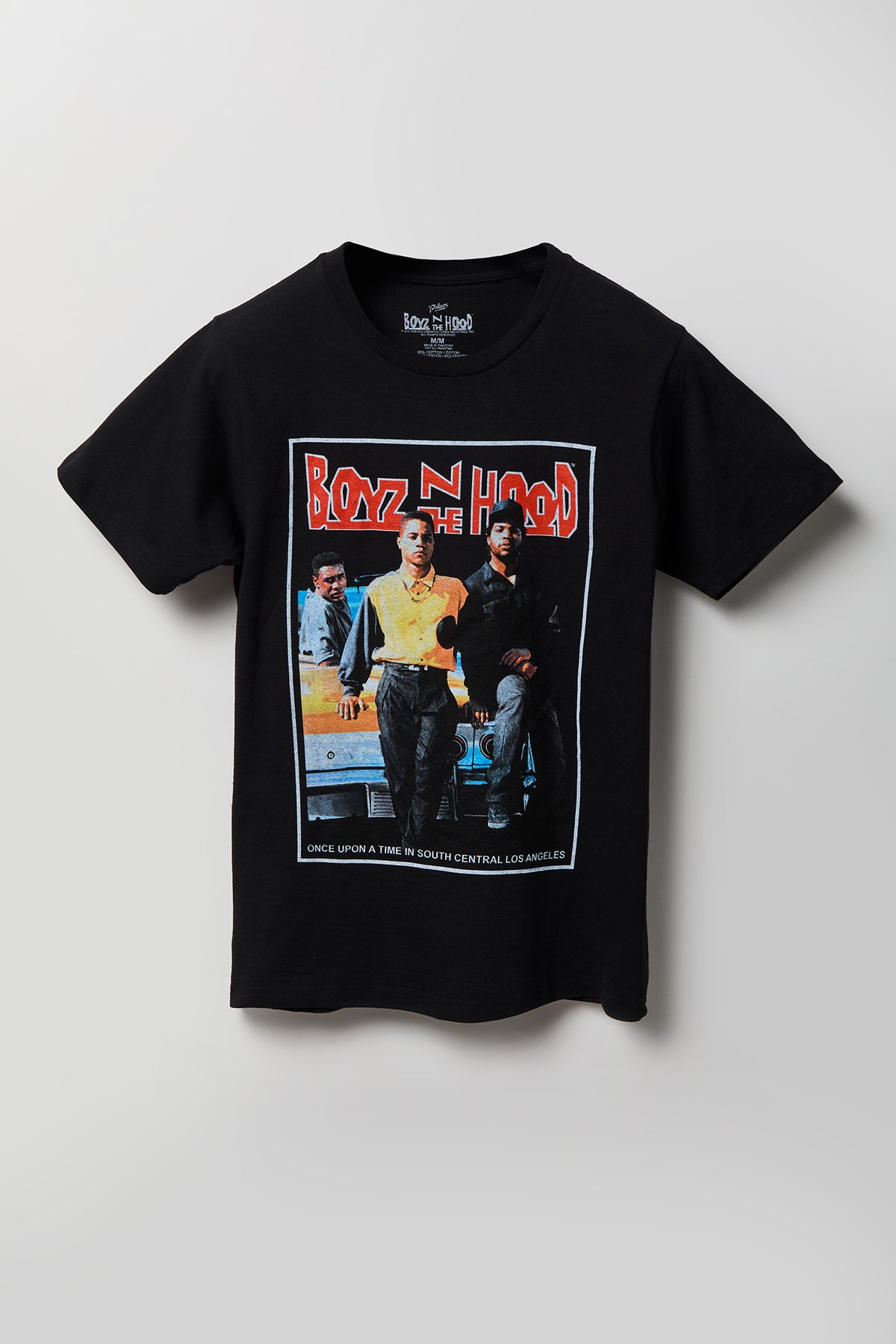 Alt View 4. Boys N The Hood Graphic T-Shirt - Black with White
