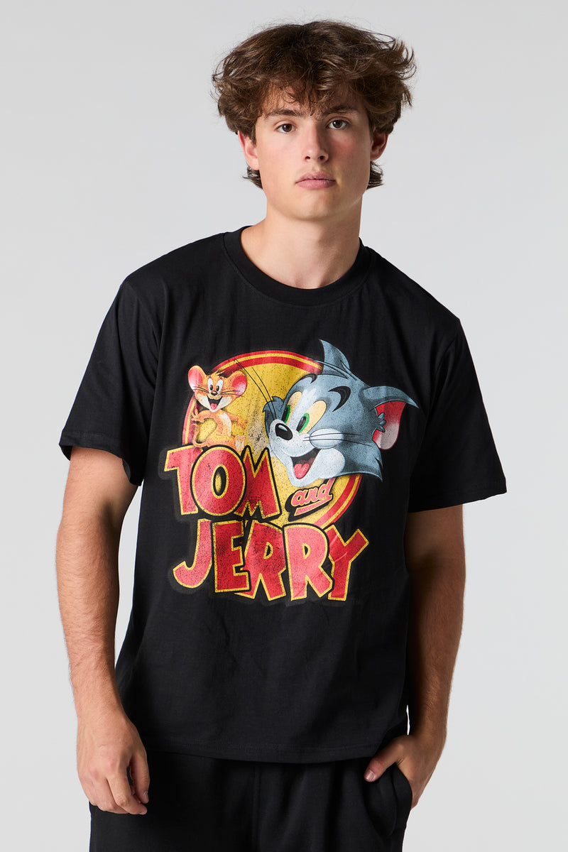 T-shirt à imprimé Tom and Jerry