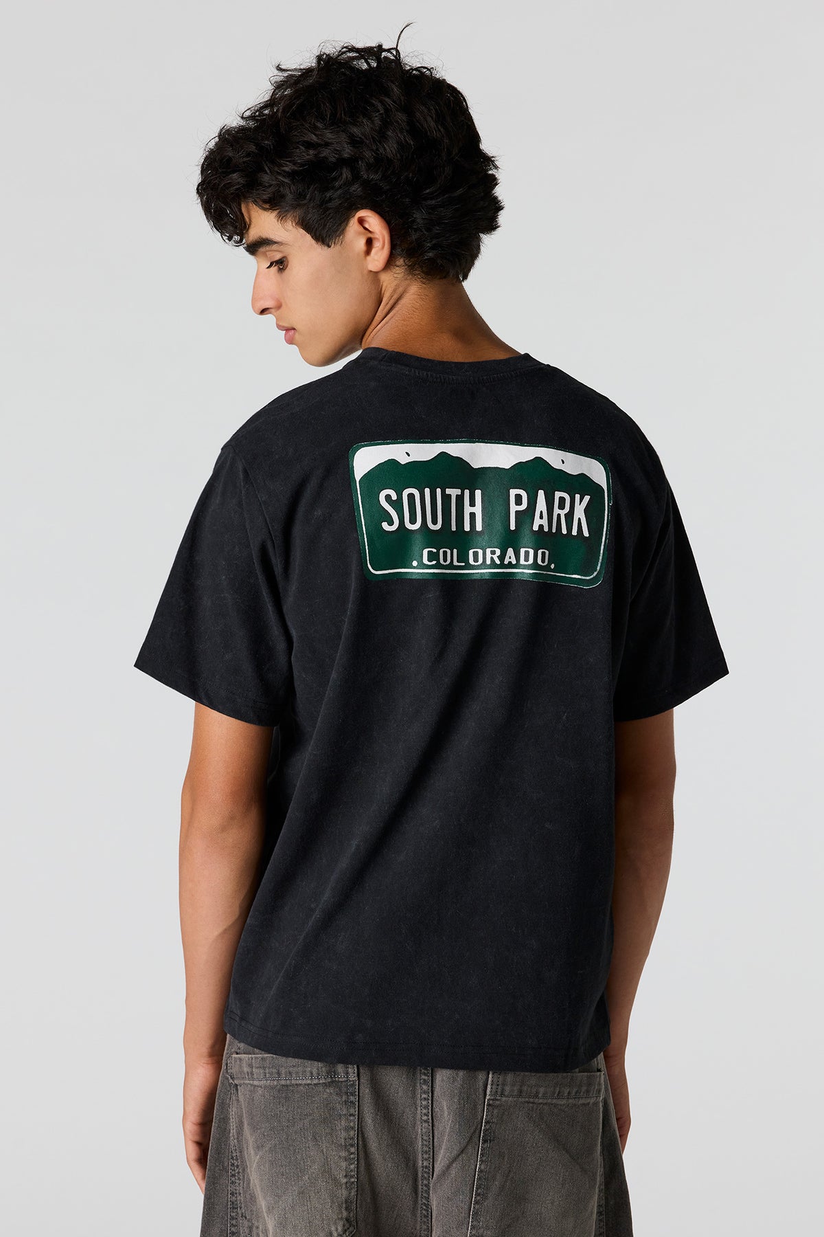 Alt View 2. South Park Graphic T-Shirt - Solid Black