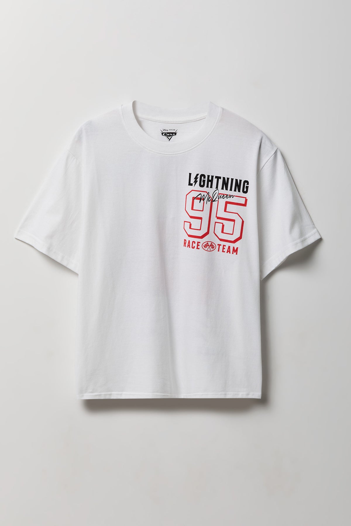 Vue alternative 2. Lightning McQueen Graphic T-Shirt - White