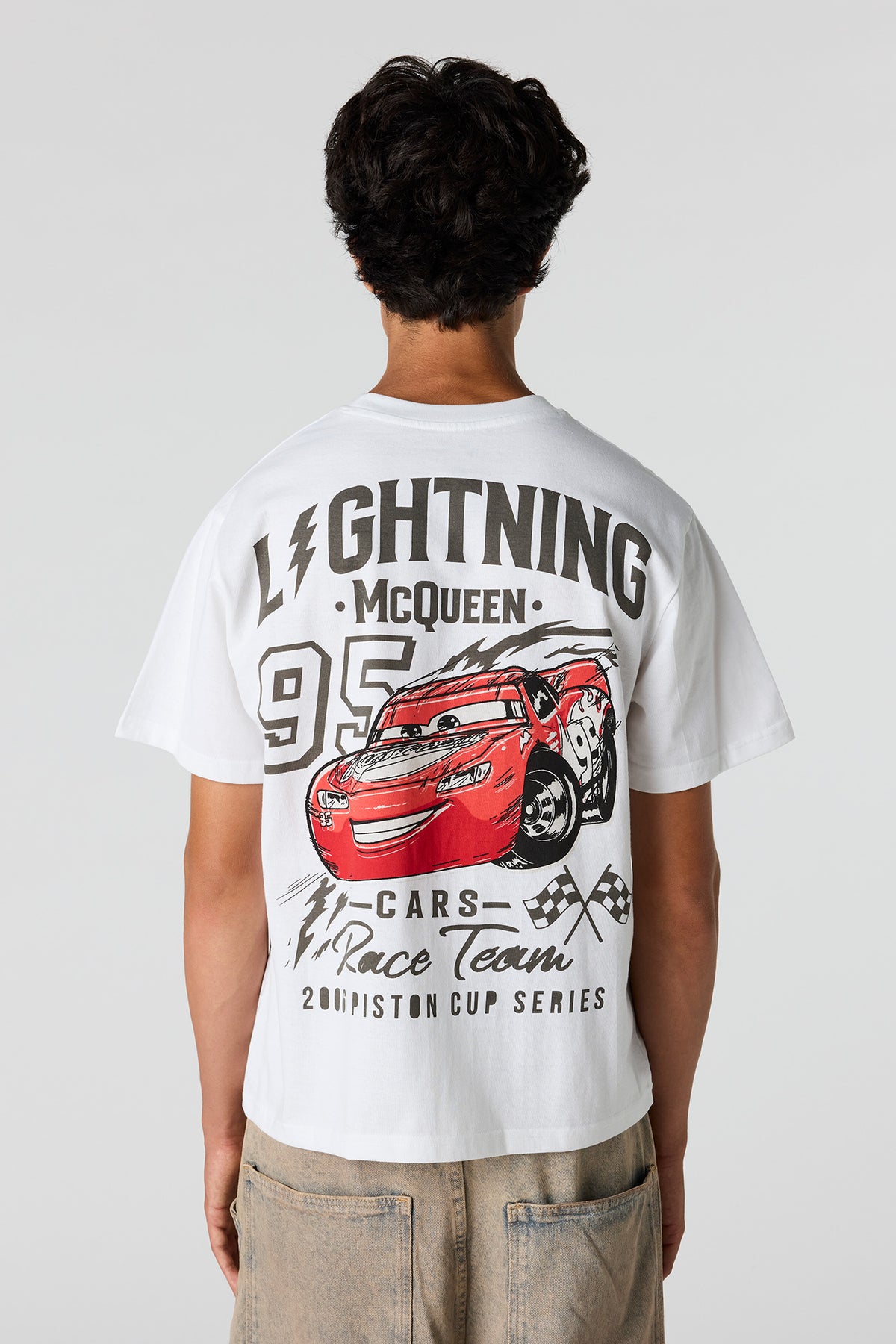Lightning McQueen Graphic T-Shirt - White