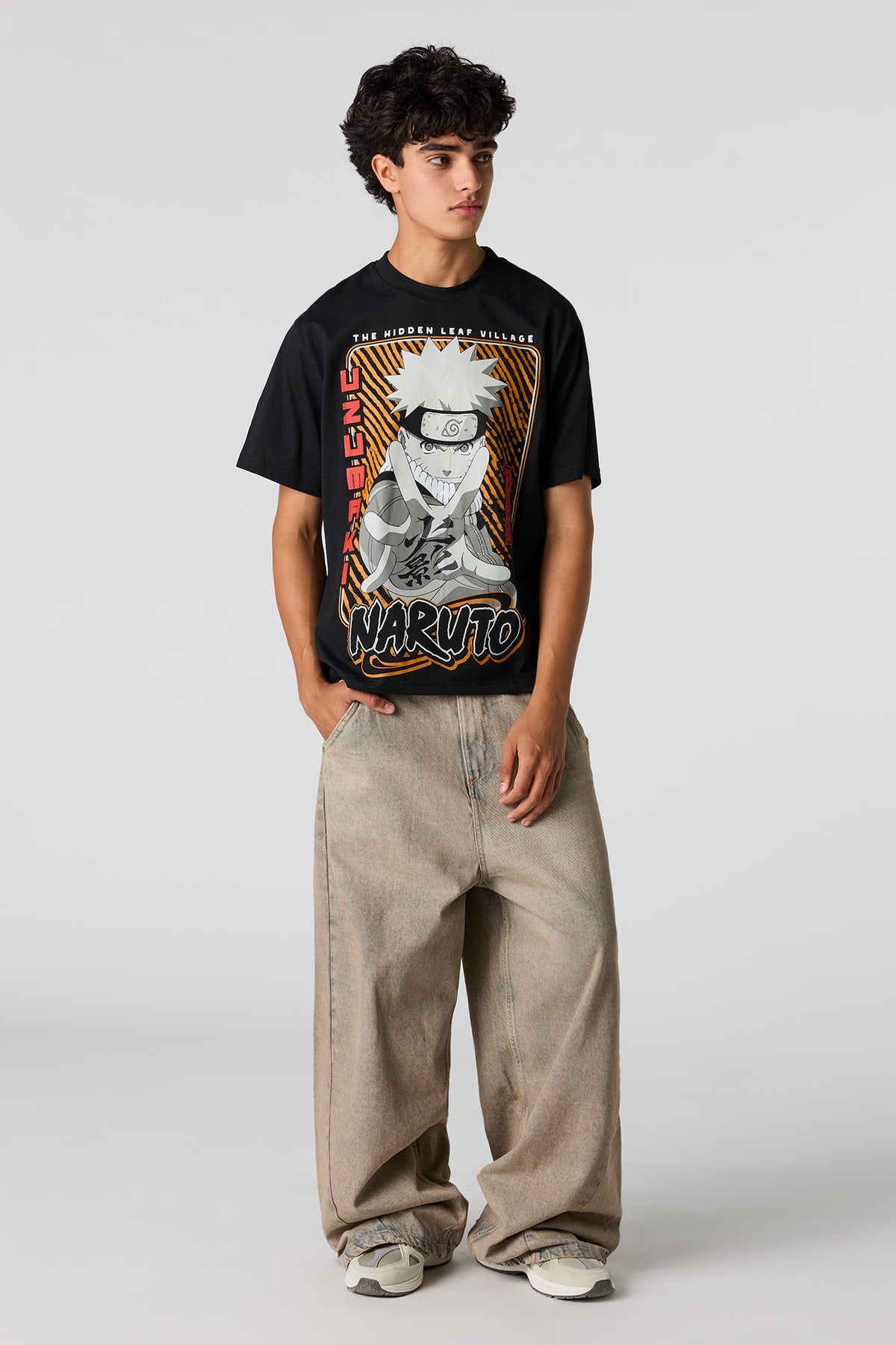 Alt View 3. Naruto Graphic T-Shirt - Black