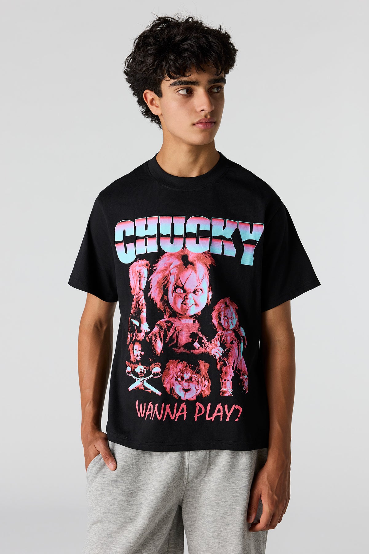 Chucky Graphic T-Shirt - Pure Black