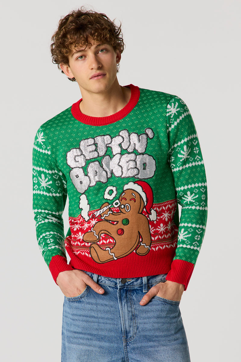 Gingerbread Baked Christmas Sweater