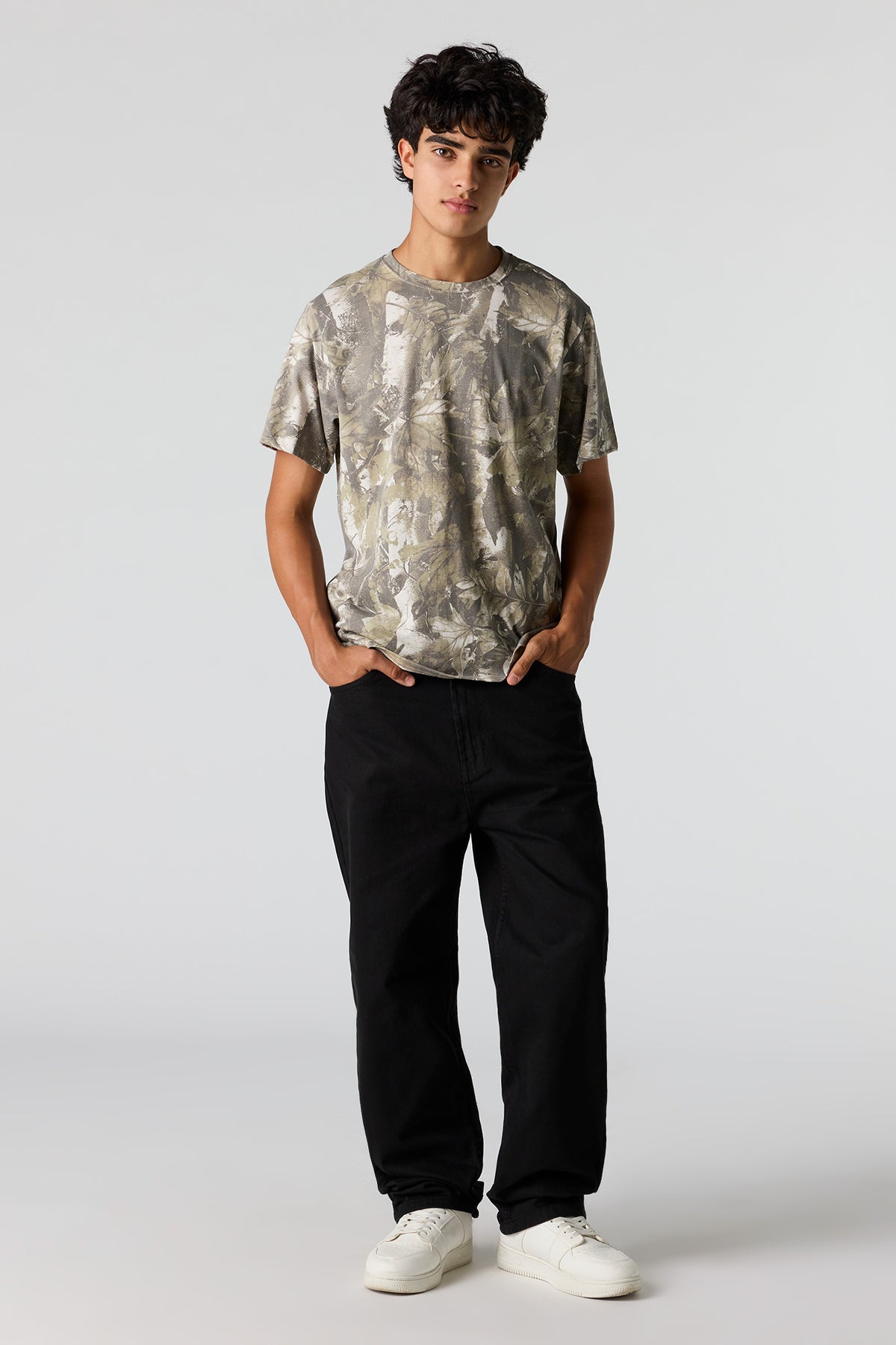 Alt View 3. Baggy Black Jean - Black