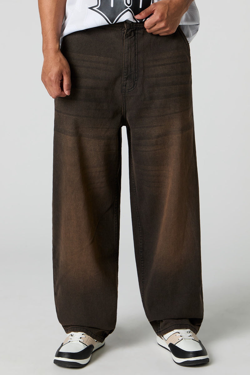 Latte Black Wide Leg Skater Jean