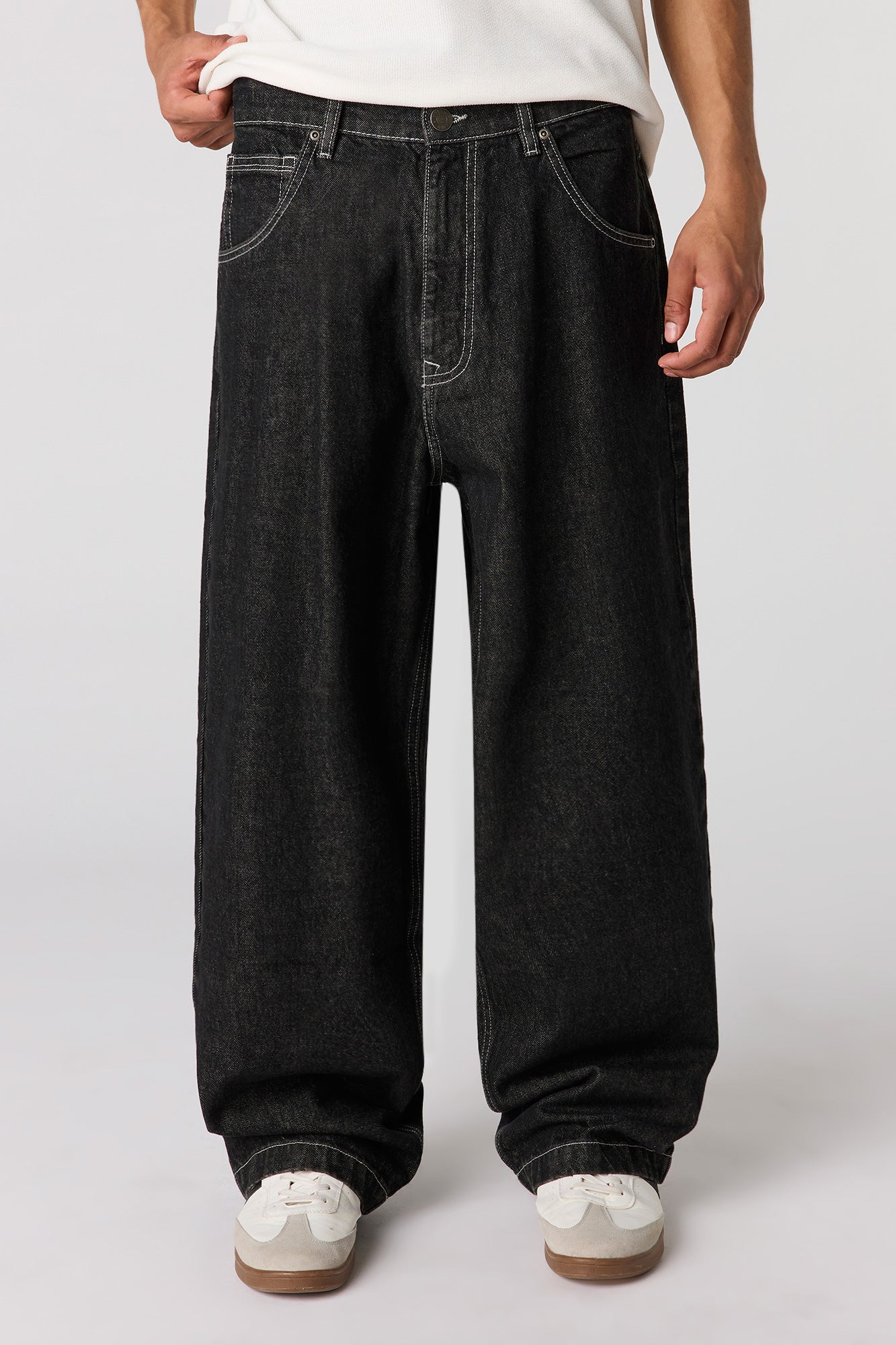 Super Baggy Black Rinse Jean – Urban Planet