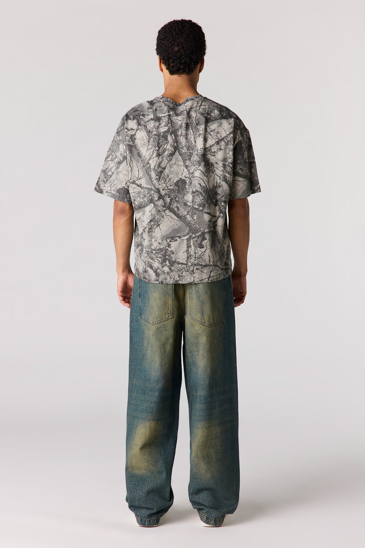 Alt View 3. Super Baggy Tinted Dark Jean - Midnight Blue