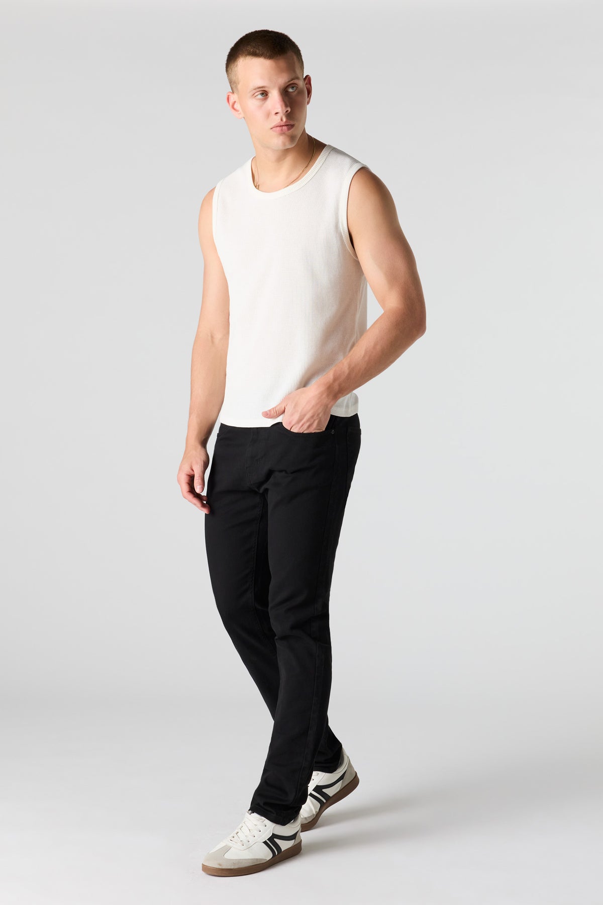 Alt View 2. Black Slim Jean - Black
