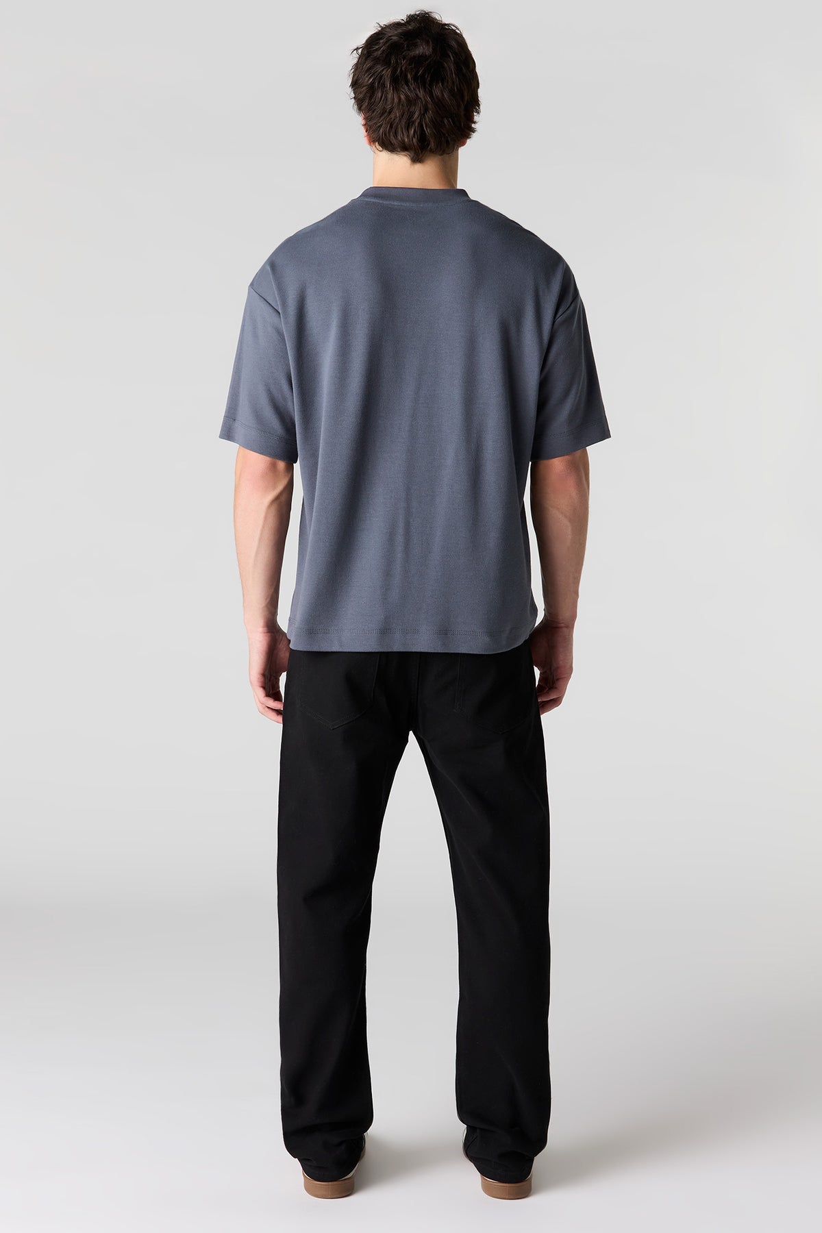 Alt View 3. Straight Black Jean - Black
