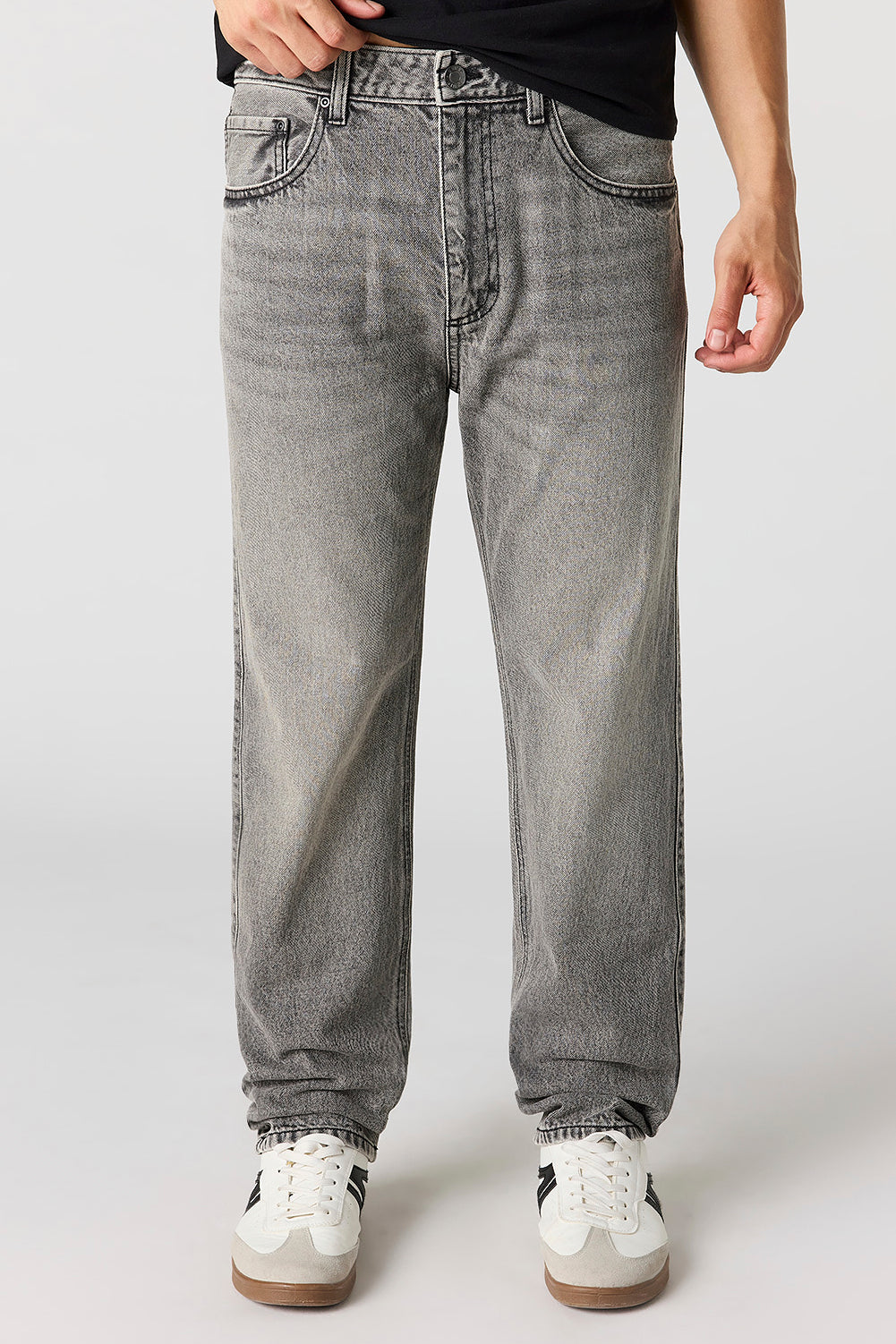 Straight Grey Jean - Charcoal