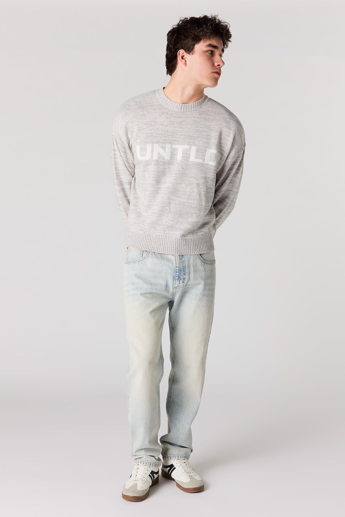 Alt View 2. Straight Light Jean - Light Denim Blue