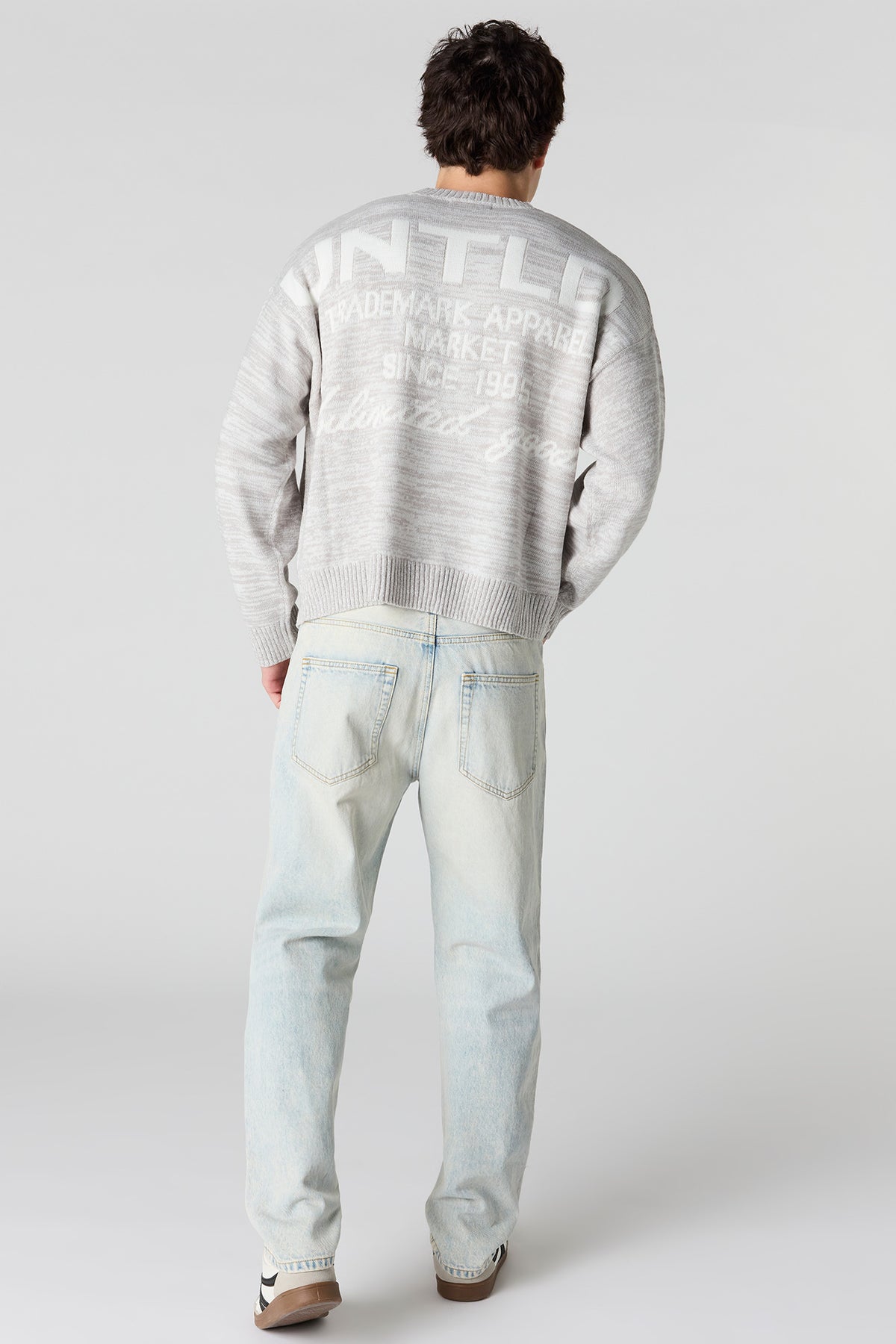 Alt View 3. Straight Light Jean - Light Denim Blue