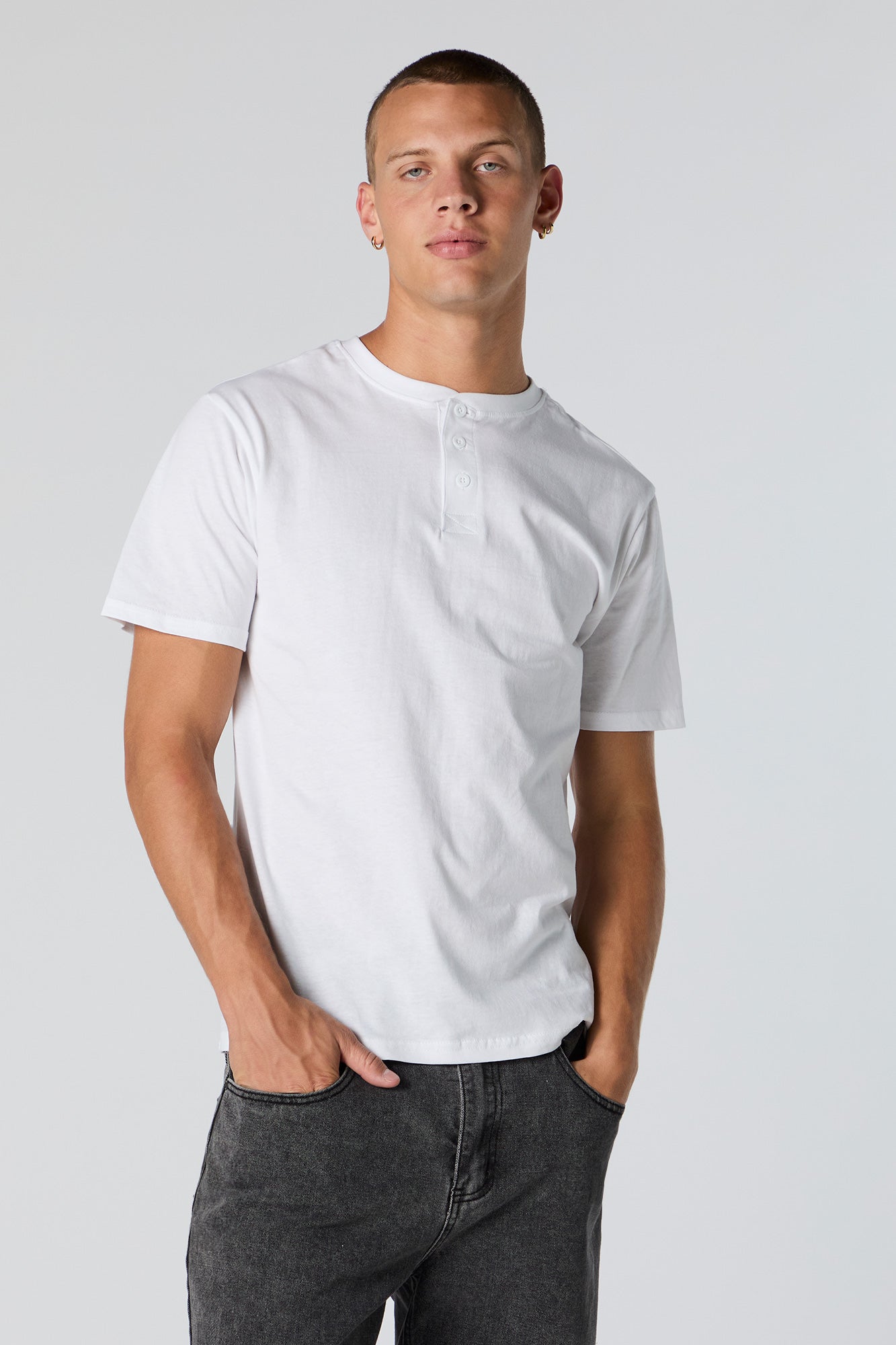 T-shirt Henley uni