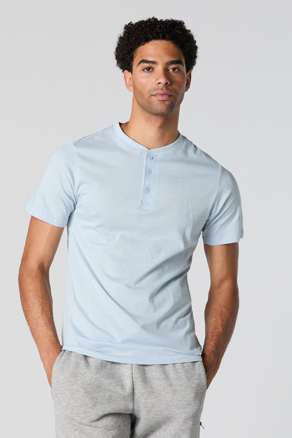 T-shirt Henley uni