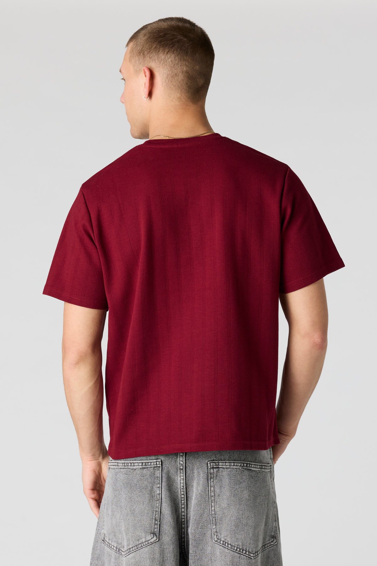 Vue alternative 2. T-shirt texturé