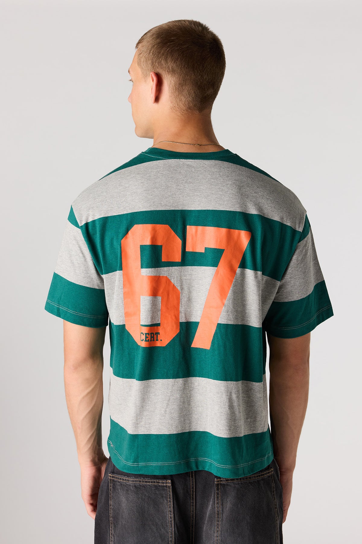 T-shirt carré rayé
