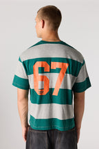 T-shirt carré rayé