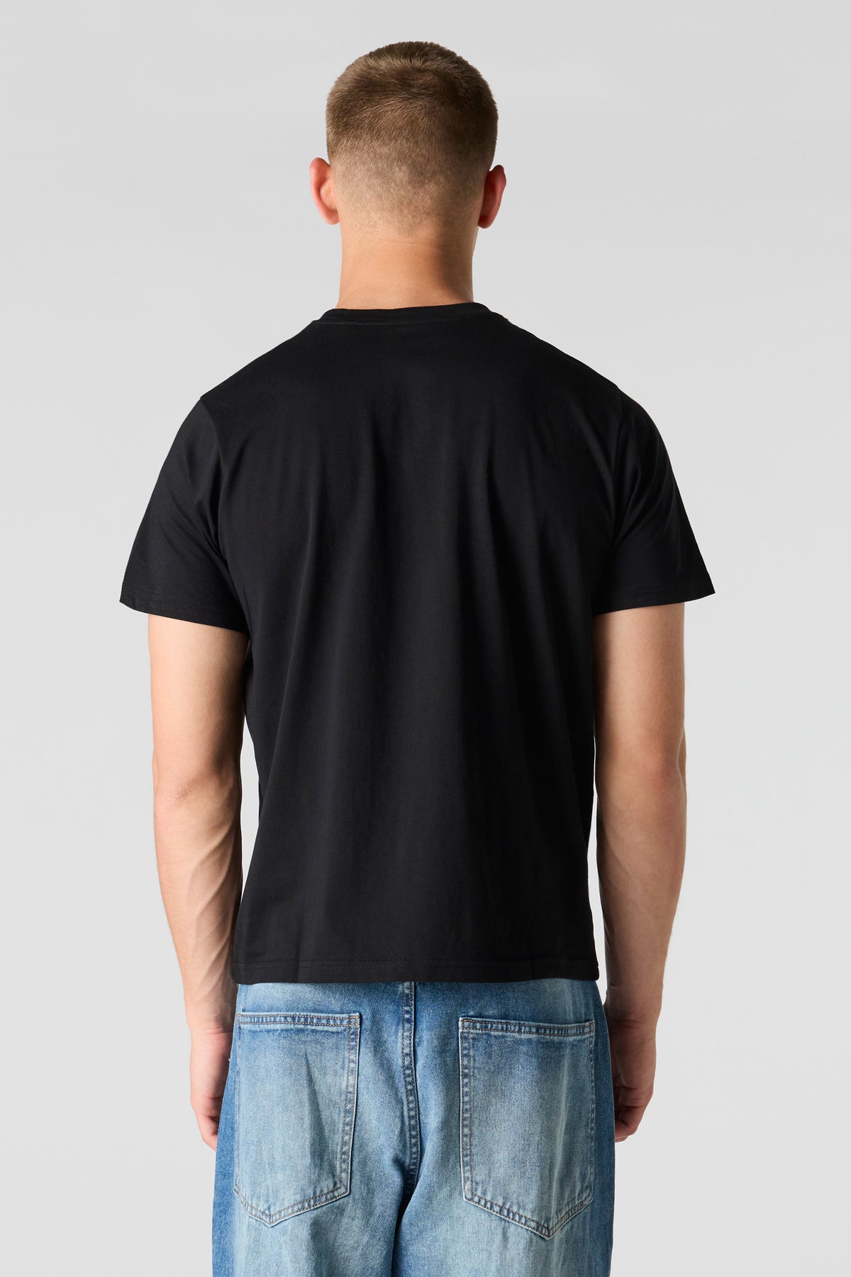 Alt View 2. Crewneck T-Shirt - Black