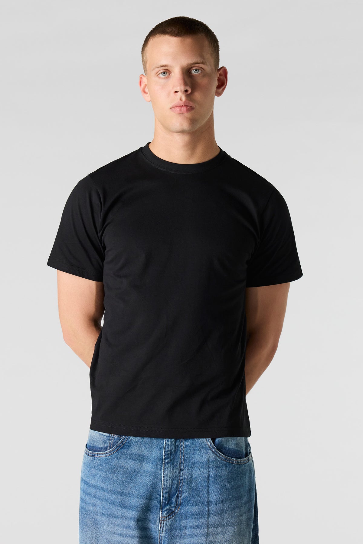 Crewneck T-Shirt - Black