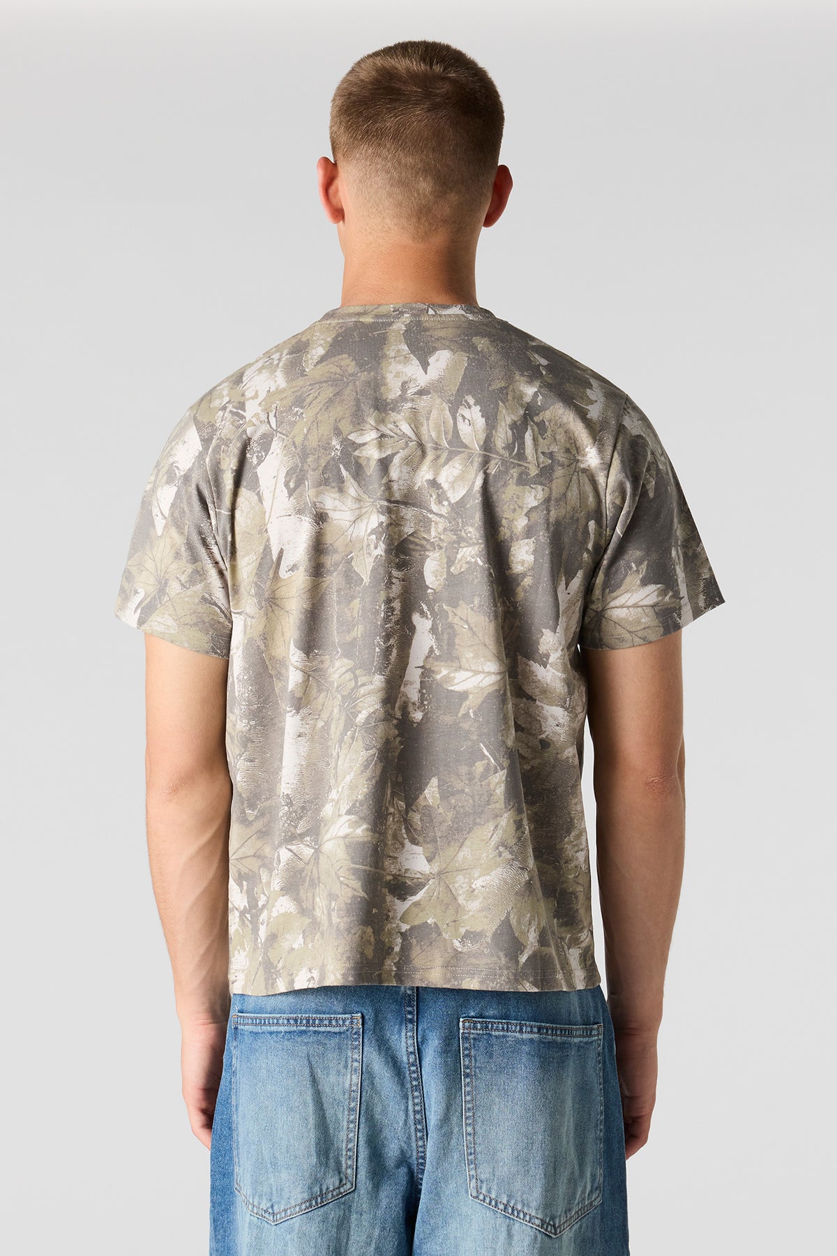 Alt View 2. Crewneck T-Shirt - Dark Grey