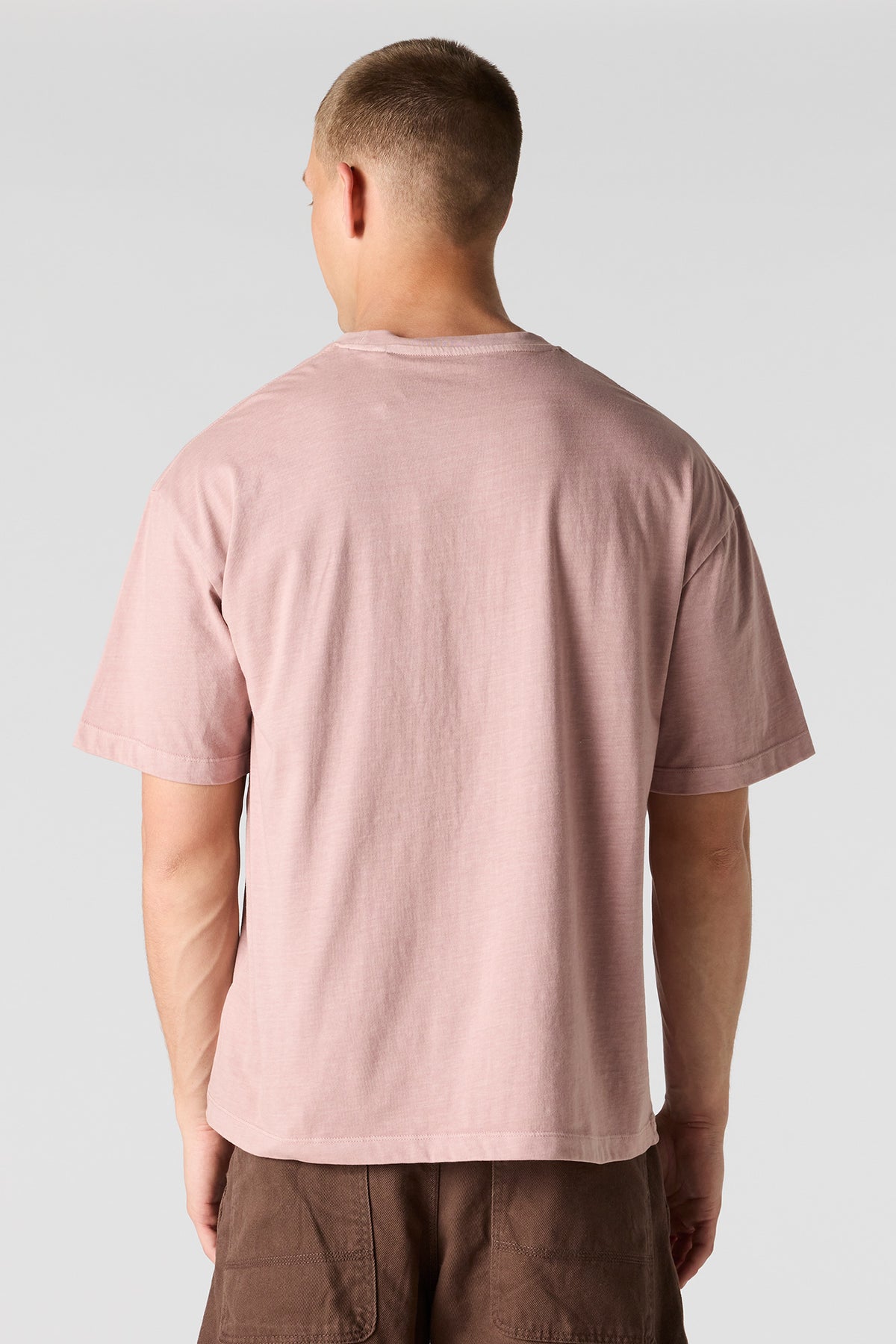 Alt View 2. Limited Edition Embroidered Washed T-Shirt - Pink