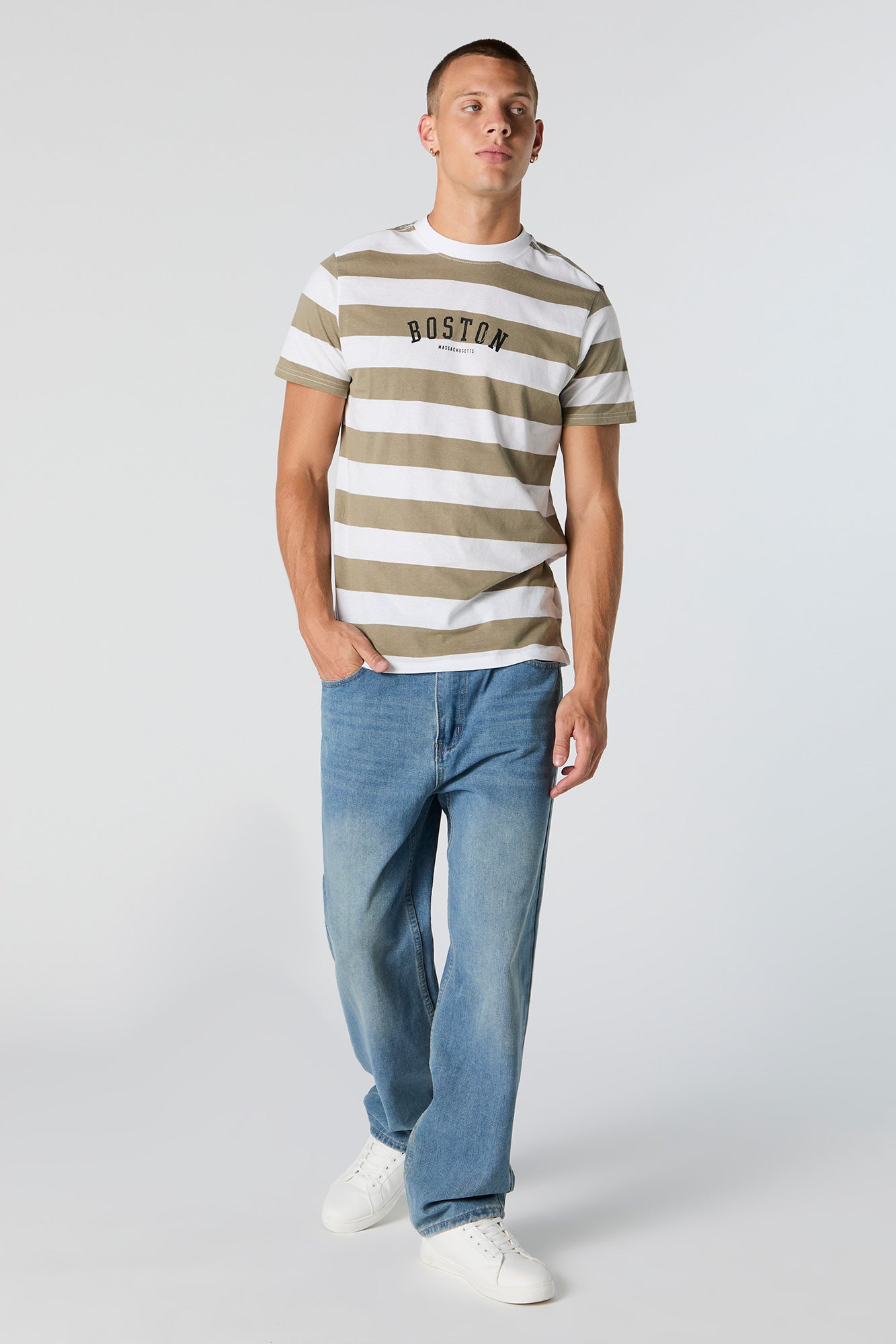Boston Graphic Striped -Shirt